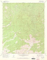 Download a high-resolution, GPS-compatible USGS topo map for Wilhoit, AZ (1973 edition)