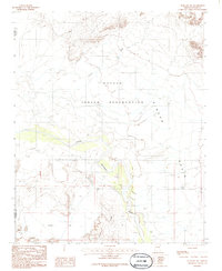 preview thumbnail of historical topo map of Navajo County, AZ in 1986