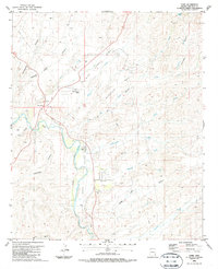 Download a high-resolution, GPS-compatible USGS topo map for York, AZ (1987 edition)