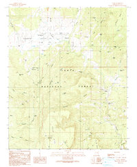 Download a high-resolution, GPS-compatible USGS topo map for Young, AZ (1991 edition)