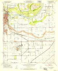 Download a high-resolution, GPS-compatible USGS topo map for Yuma East, AZ (1953 edition)
