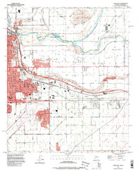preview thumbnail of historical topo map of Yuma County, AZ in 1994