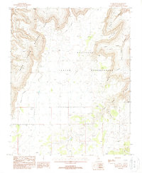 Download a high-resolution, GPS-compatible USGS topo map for Yunosi Point, AZ (1988 edition)