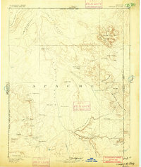 1892 Map of Canyon De Chelly