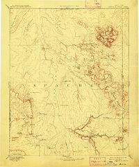 preview thumbnail of historical topo map of Apache County, AZ in 1892