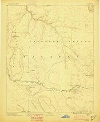 1886 Map of Chino, 1896 Print