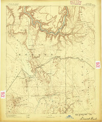 preview thumbnail of historical topo map of Mohave County, AZ in 1886