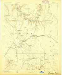 1892 Map of Diamond Creek
