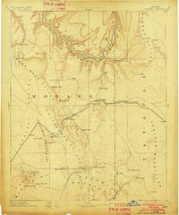 1892 Map of Diamond Creek, 1902 Print