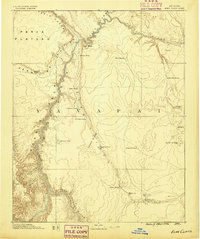 Download a high-resolution, GPS-compatible USGS topo map for Echo Cliffs, AZ (1886 edition)