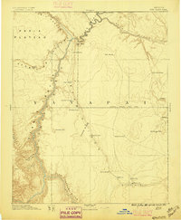 preview thumbnail of historical topo map of Coconino County, AZ in 1891