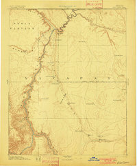 Download a high-resolution, GPS-compatible USGS topo map for Echo Cliffs, AZ (1901 edition)