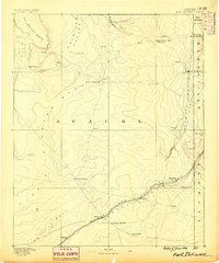 1886 Map of Fort Defiance