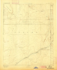 1892 Map of Fort Defiance, 1900 Print