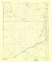 1892 Map of Fort Defiance, 1933 Print