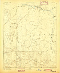 1893 Map of Holbrook, 1900 Print