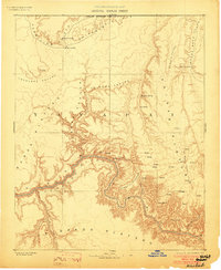 1886 Map of Mohave County, AZ, 1903 Print