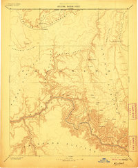 1886 Map of Kaibab, AZ, 1906 Print