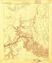 1886 Map of Kaibab, AZ, 1909 Print