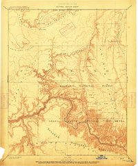 1886 Map of Kaibab, AZ, 1915 Print
