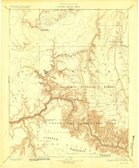 1886 Map of Kaibab, AZ, 1927 Print