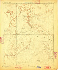 1892 Map of Marsh Pass, 1901 Print