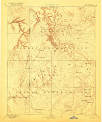 1892 Map of Marsh Pass, 1922 Print