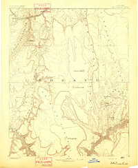 preview thumbnail of historical topo map of Mohave County, AZ in 1892