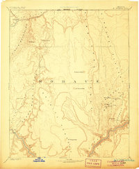 preview thumbnail of historical topo map of Mohave County, AZ in 1892