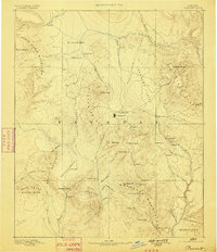1892 Map of Prescott, 1898 Print