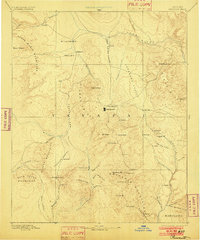1892 Map of Prescott, 1902 Print