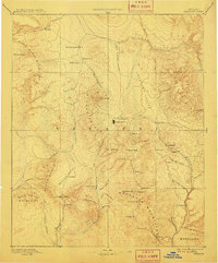 1892 Map of Prescott, 1911 Print