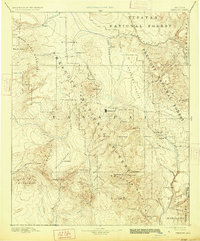 1892 Map of Prescott, 1927 Print
