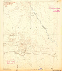 1891 Map of San Francisco Mtns