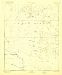1886 Map of Tusayan, 1921 Print