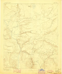 1892 Map of Verde, 1897 Print