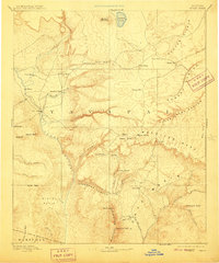 1892 Map of Verde, 1910 Print