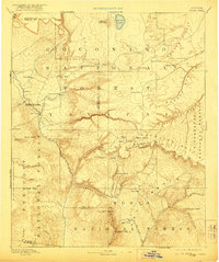 1892 Map of Verde, 1922 Print
