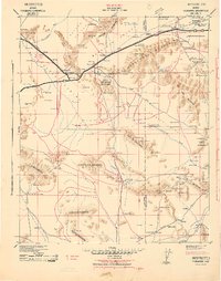 Download a high-resolution, GPS-compatible USGS topo map for Vicksburg, AZ (1942 edition)