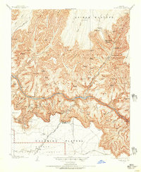 Download a high-resolution, GPS-compatible USGS topo map for Bright Angel, AZ (1957 edition)