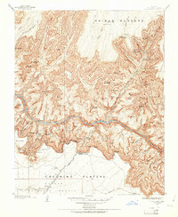 Download a high-resolution, GPS-compatible USGS topo map for Bright Angel, AZ (1961 edition)