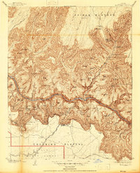 Download a high-resolution, GPS-compatible USGS topo map for Bright Angel, AZ (1947 edition)