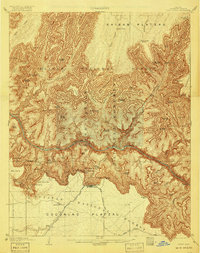 preview thumbnail of historical topo map of Coconino County, AZ in 1906