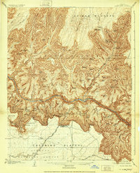 preview thumbnail of historical topo map of Coconino County, AZ in 1906