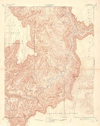 preview thumbnail of historical topo map of Coconino County, AZ in 1907