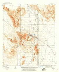 1932 Map of Ajo, AZ, 1958 Print