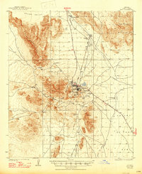 1934 Map of Ajo, AZ, 1947 Print