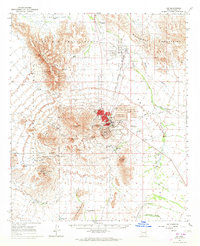 preview thumbnail of historical topo map of Ajo, AZ in 1963