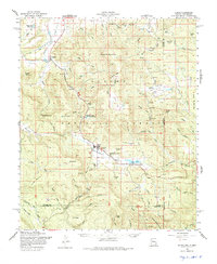 1958 Map of Alpine, AZ, 1975 Print