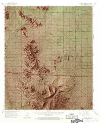 Download a high-resolution, GPS-compatible USGS topo map for Antelope Peak, AZ (1968 edition)